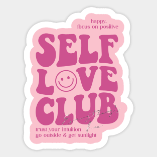 Self love club Sticker